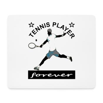 Joueur de tennis Court de tennis J’aime le cadeau de tennis - Tapis de souris (format paysage) - blanc - Devant