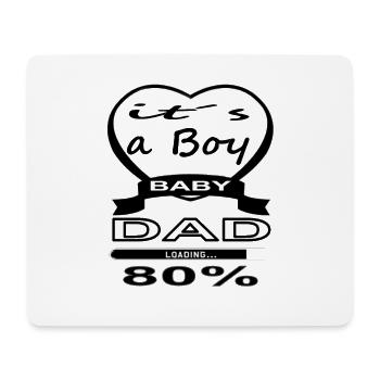 Baby on board Babybauch zukünftiger Vater Geschenk - Mousepad (Querformat) - Weiß - Vorne
