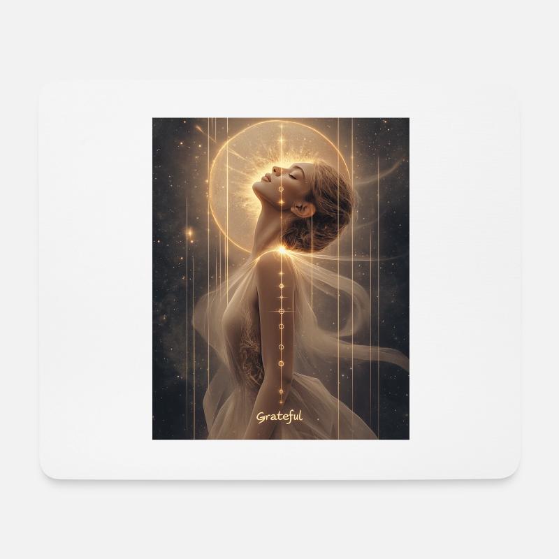 Grateful - Mousepad (Querformat) - Weiß