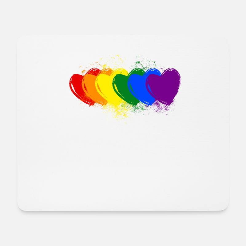 Gay Homosexuell LGBT - Mousepad (Querformat) - Weiß