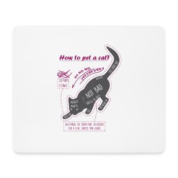 Cat shirt · Cute pet gift - Mouse Pad (horizontal) - white - Front