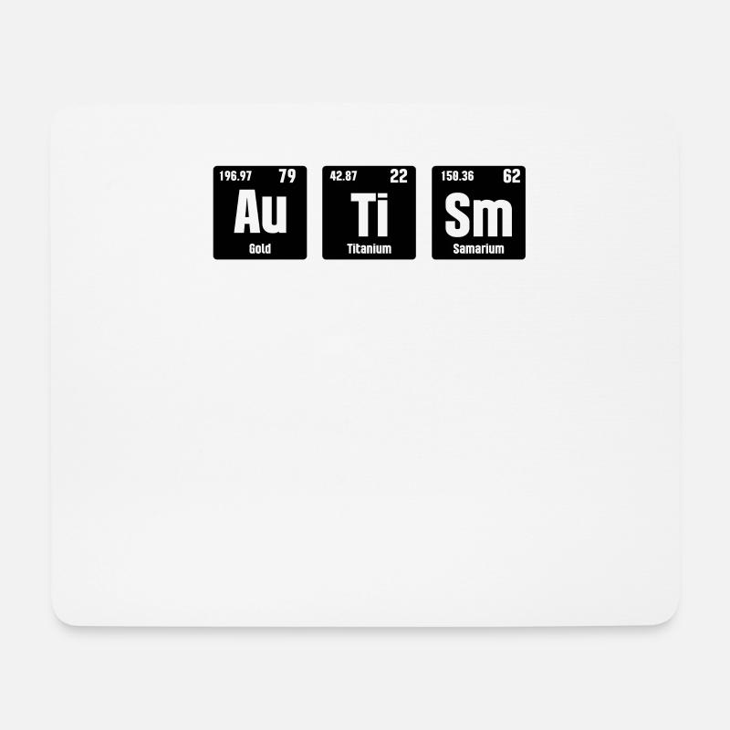 Autism Autismus - Mousepad (Querformat) - Weiß