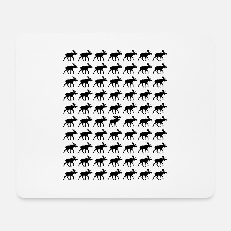 Elche der Andere Elch - Mousepad (Querformat) - Weiß