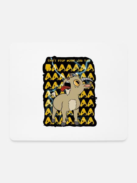 Gewitterziege - Mousepad (Querformat) - Weiß