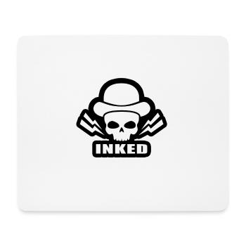 Skull Tattooed with Hat - Bandit Tattoo Ink - Mouse Pad (horizontal) - white - Front