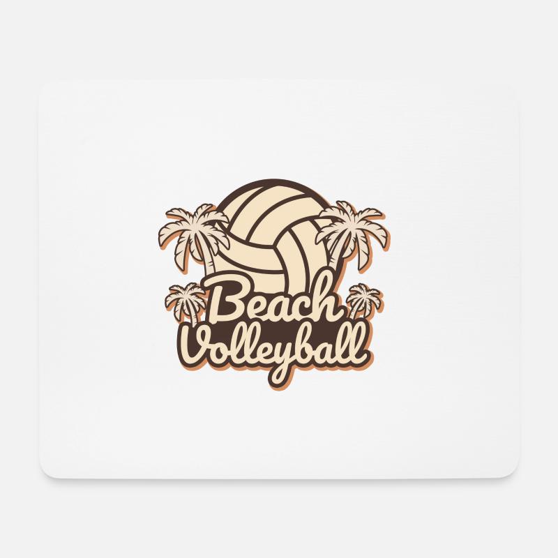 Beach Volleyball Spaß Geschenk Strand Ball Sport - Mousepad (Querformat) - Weiß