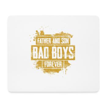 Vater Sohn beste Freunde Leben Faust Familie Papa - Mousepad (Querformat) - Weiß - Vorne