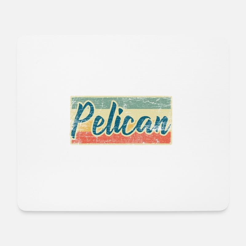 Pelikan Wasservogel Seevogel Geschenk Meer Fisch - Mousepad (Querformat) - Weiß