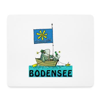 Lac de Constance - Tapis de souris (format paysage) - blanc - Devant