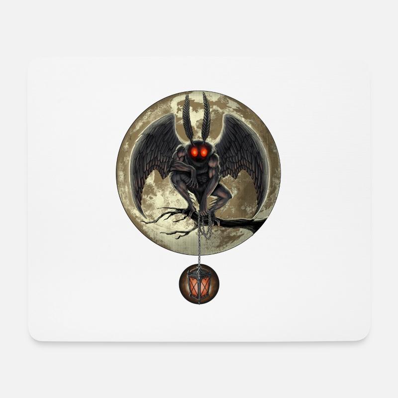 Mothman | - Mousepad (Querformat) - Weiß