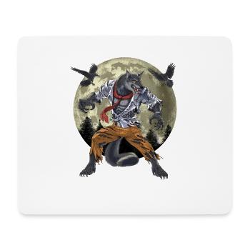Werwolf - Mousepad (Querformat) - Weiß - Vorne