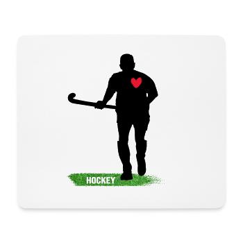 Hockey Feldhockey Hockeyspieler Hockeyteam - Mousepad (Querformat) - Weiß - Vorne