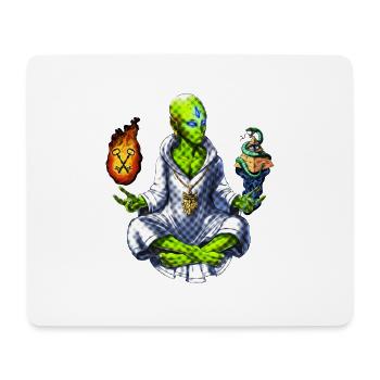 Conspiration des Illuminati extraterrestres - Tapis de souris (format paysage) - blanc - Devant