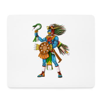 Aztec God Huitzilopochtli - Mouse Pad (horizontal) - white - Front