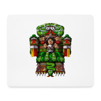 Aztekische Göttin Coatlicue - Mousepad (Querformat) - Weiß - Vorne