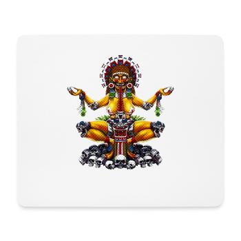 Aztekische Göttin Tlaltecuhtli - Mousepad (Querformat) - Weiß - Vorne