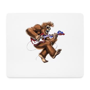Guitariste Bigfoot - Tapis de souris (format paysage) - blanc - Devant
