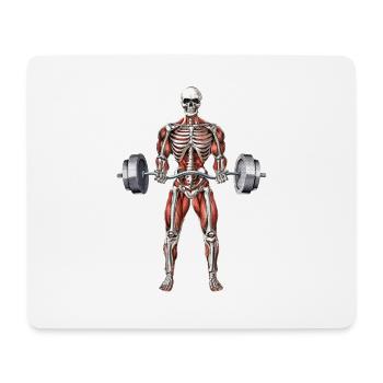 Skeleton Fitness Workout - Mousepad (Querformat) - Weiß - Vorne