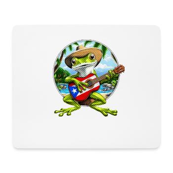Puerto Rico Coqui Frog - Mouse Pad (horizontal) - white - Front