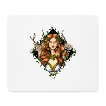 Griechische Göttin Artemis - Mousepad (Querformat) - Weiß - Vorne