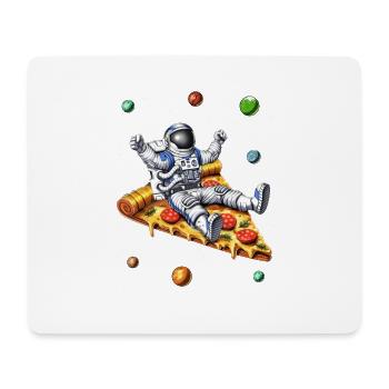 Astronaut Riding Pizza OFFICIAL - Mouse Pad (horizontal) - white - Front