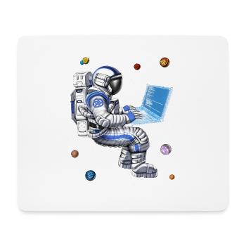 Space Astronaut Programmer - Mouse Pad (horizontal) - white - Front
