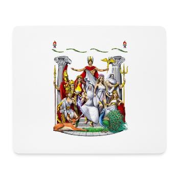 Götter der griechischen Mythologie - Mousepad (Querformat) - Weiß - Vorne