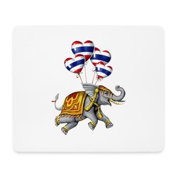 Thailand Elefant - Mousepad (Querformat) - Weiß - Vorne