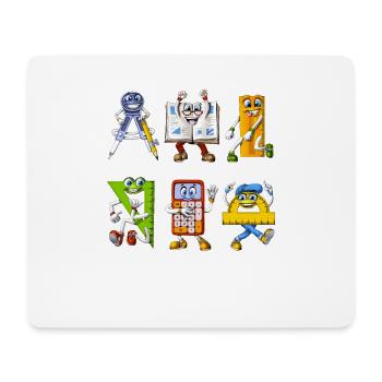 Mathematische Werkzeuge - Mousepad (Querformat) - Weiß - Vorne