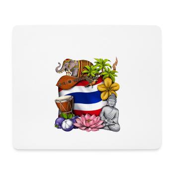 Thaïlande - Tapis de souris (format paysage) - blanc - Devant
