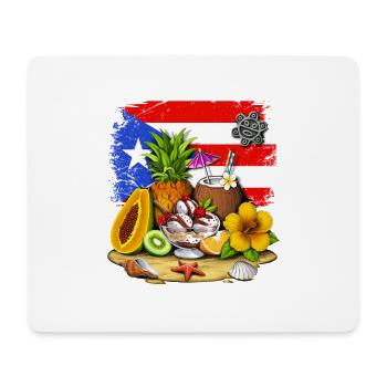 Puerto Rico Tropical Fruits - Mouse Pad (horizontal) - white - Front