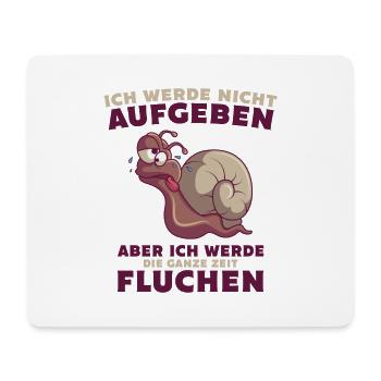 Läufer Jogger Sportler running Lustige Schnecke - Mousepad (Querformat) - Weiß - Vorne