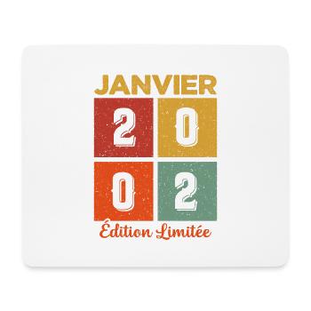 Janvier 2002 Édition limitée - Tapis de souris (format paysage) - blanc - Devant