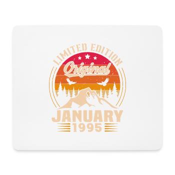 Birthday gift born in January 1995 - Mouse Pad (horizontal) - white - Front