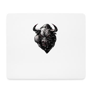 Bull Red Eye Stock Market Stocks Financial Market - Mouse Pad (horizontal) - white - Front