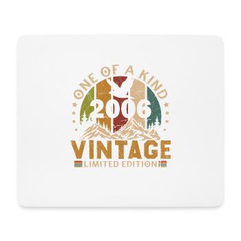 Vintage Retro 2006 Cadeau D’anniversaire - Tapis de souris (format paysage) - blanc - Devant