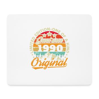 1990's Vintage Original 1990's Birthday Gift - Mouse Pad (horizontal) - white - Front