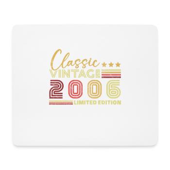 Klassisches Vintage 2006 Geburtstagsgeschenk - Mousepad (Querformat) - Weiß - Vorne