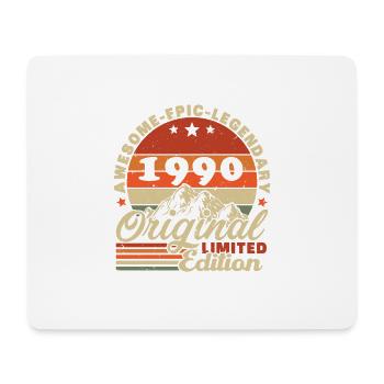 1990's Vintage Original 1990's Birthday Gift - Mouse Pad (horizontal) - white - Front