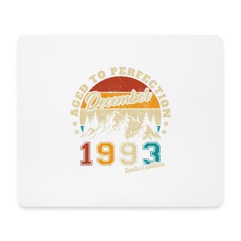 Birthday gift born in December 1993 - Mouse Pad (horizontal) - white - Front