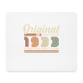 Vintage 1933 Vintage cadeau d’anniversaire rétro - Tapis de souris (format paysage) - blanc - Devant