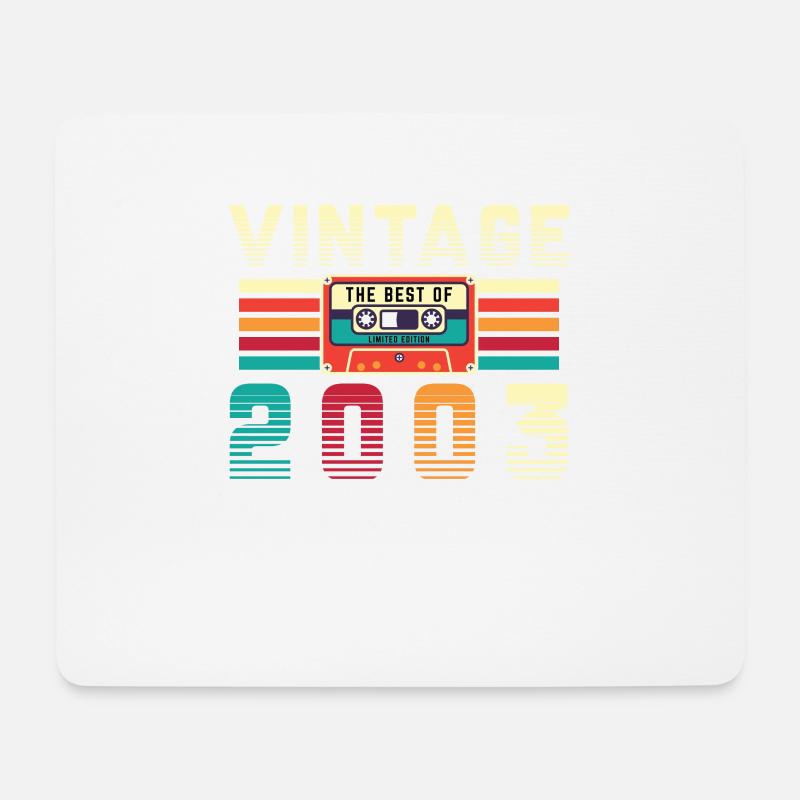Original 2003 Vintage Jahrgang Geburtstag Geschenk - Mousepad (Querformat) - Weiß