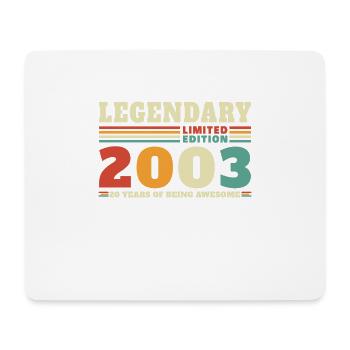 Legendär seit 2003 Vintage Geburtstagsgeschenk - Mousepad (Querformat) - Weiß - Vorne