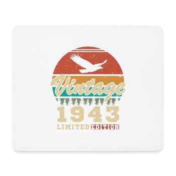 Jahrgang 1943 Geburtstagsgeschenk Jahrgang 1943 - Mousepad (Querformat) - Weiß - Vorne
