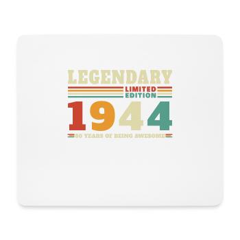 Légendaire depuis 1944 Vintage cadeau d’anniversaire - Tapis de souris (format paysage) - blanc - Devant