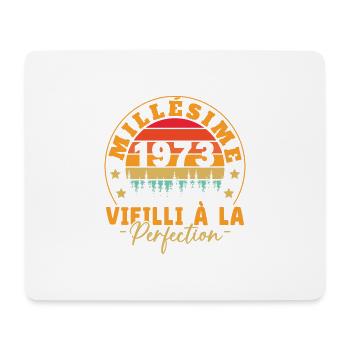 Jahrgang 1973, Jahrgang 1973 Geburtstagsgeschenk - Mousepad (Querformat) - Weiß - Vorne