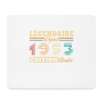 Légendaire Depuis 1953 - Tapis de souris (format paysage) - blanc - Devant