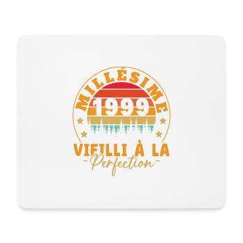Millésime 1999, Cadeau D'anniversaire Vintage 1999 - Tapis de souris (format paysage) - blanc - Devant