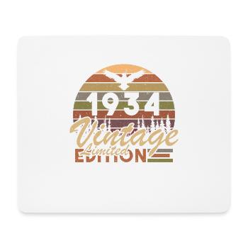 Vintage Rétro Anniversaire 1934 Cadeau - Tapis de souris (format paysage) - blanc - Devant
