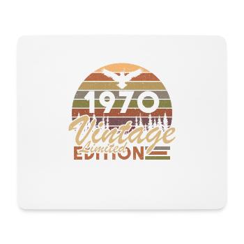 Vintage 1970 Cadeau D'anniversaire - Tapis de souris (format paysage) - blanc - Devant